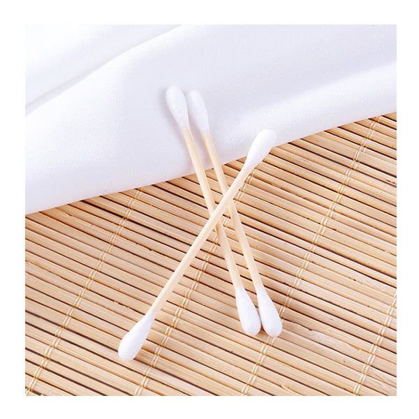 Bamboo Cotton Buds (100 Sticks) + Bamboo Charcoal Brush Pack of 50