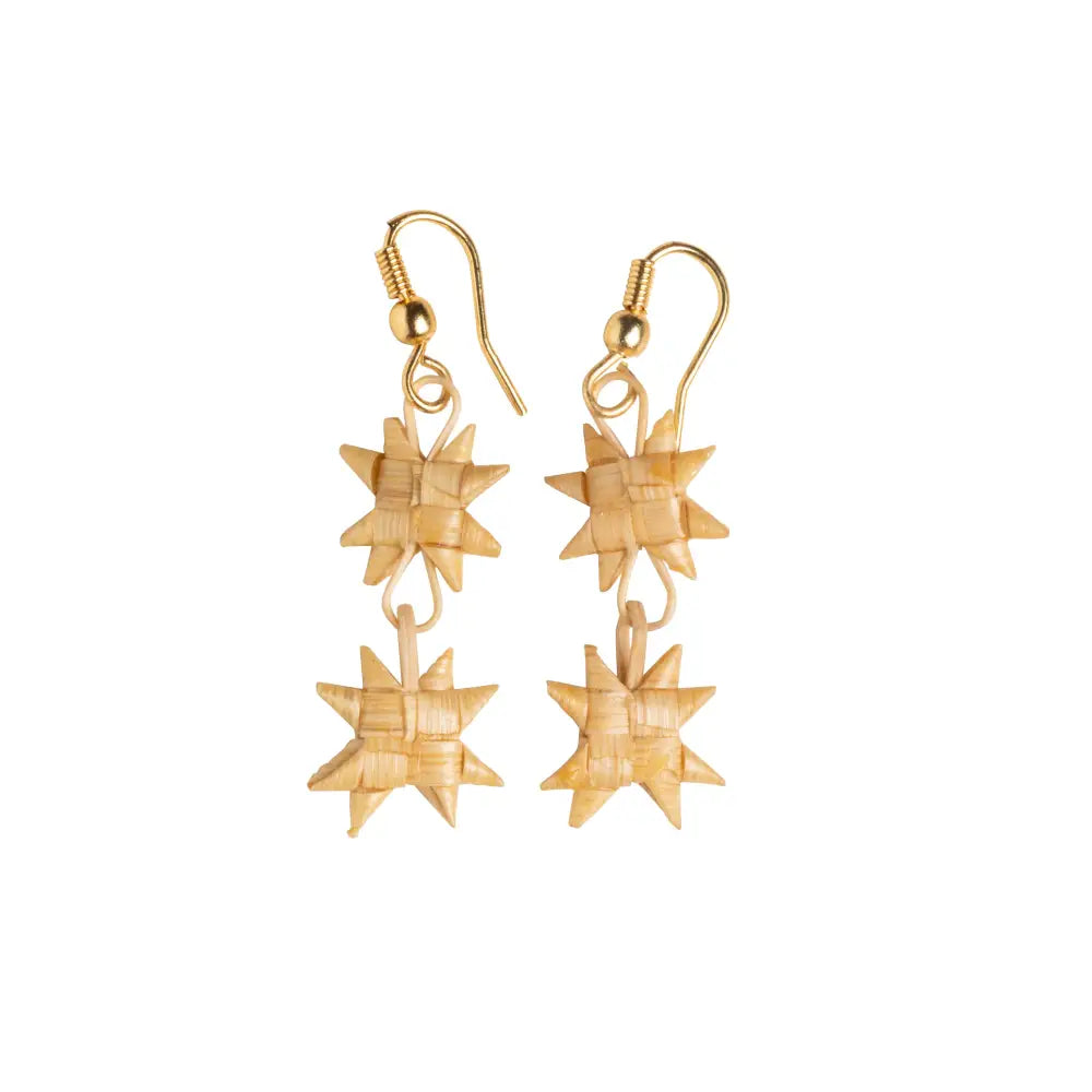 Double Layer Flat Star Earrings Pack of 50