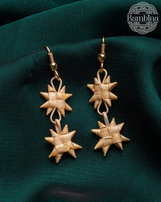 Double Layer Flat Star Earrings Pack of 50