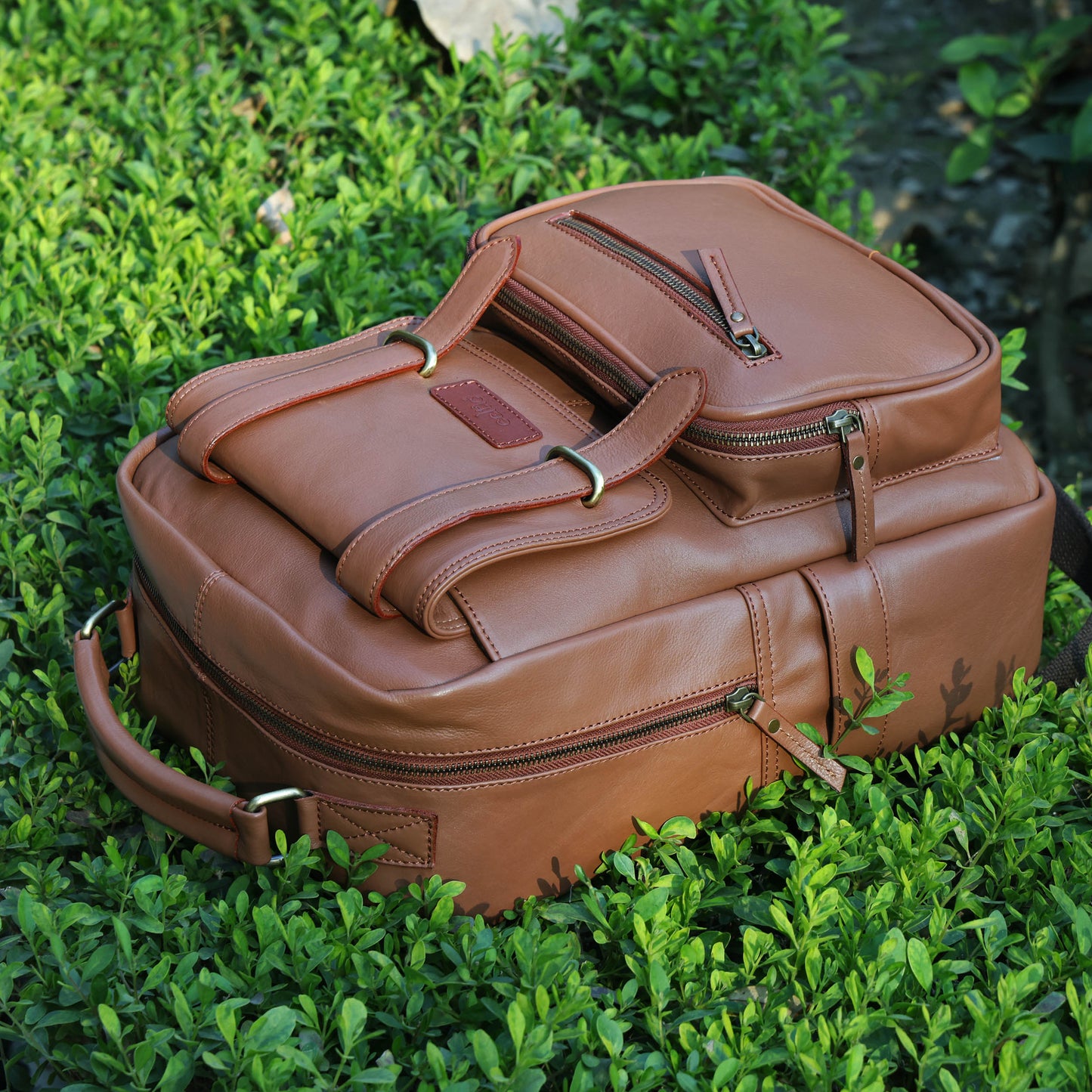 Compact & Stylish Leather Unisex Small Backpack – Perfect for Everyday Use. Art: BG-1610-S Pack of 25