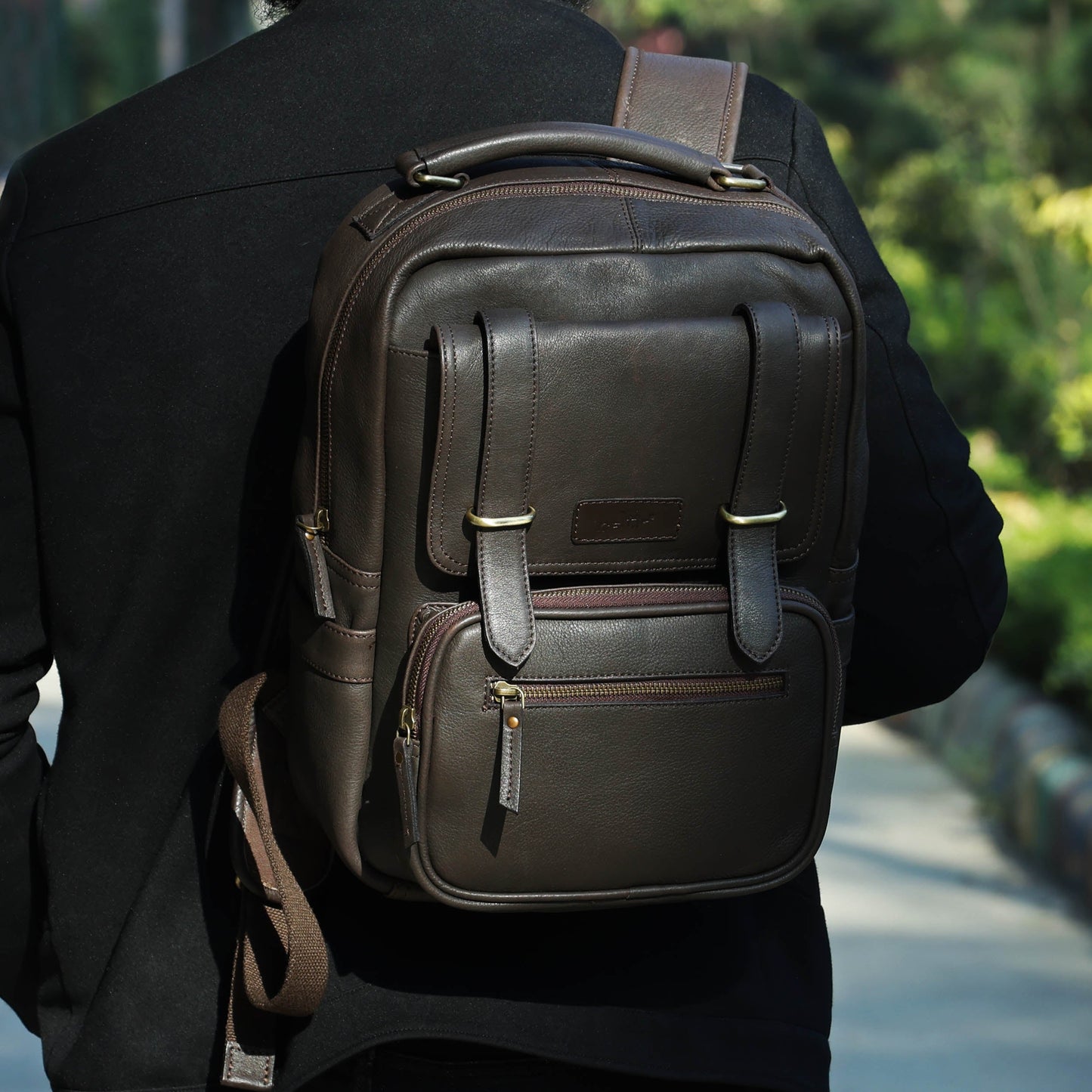 Compact & Stylish Leather Unisex Small Backpack – Perfect for Everyday Use. Art: BG-1610-S Pack of 25
