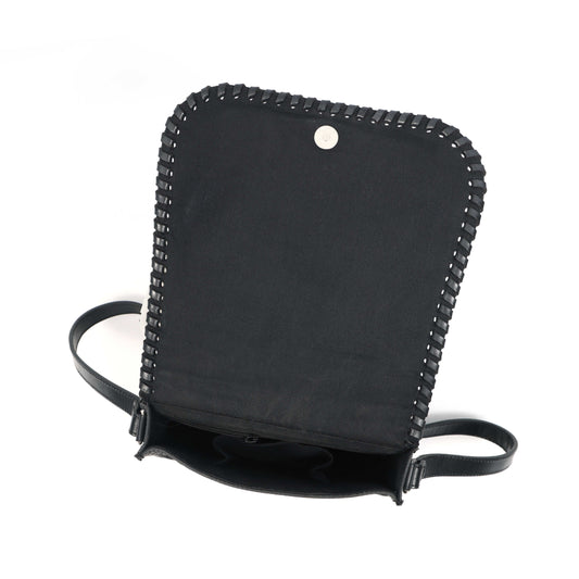 Hand-Carved Leather Sling Bag – Artisan Craftsmanship & Timeless Style. BG-1615 Pack of 25
