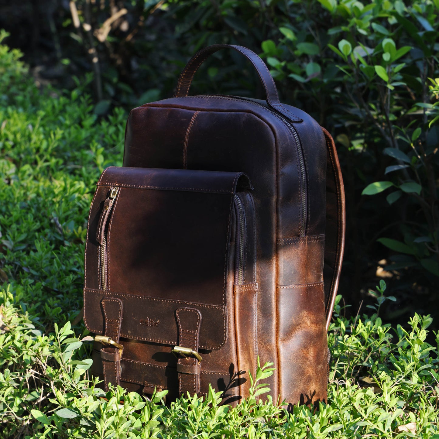 Elevate Your Style – Men's Full-Grain Leather Professional Backpack | Premium & Timeless, Art:- BG-1612 Pack of 25