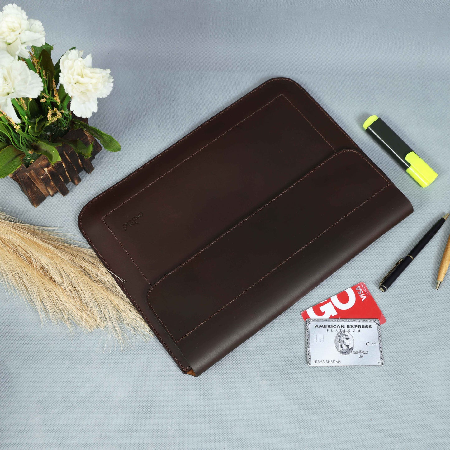 Premium Genuine Leather iPad Cover - Stylish, Durable, and Protective, ART:-LA-06 Pack of 25