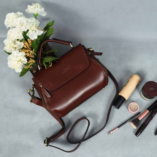 Pure leather sling bag with extra storage for girls and women | Party wear, Art: BG-1568 Pack of 25