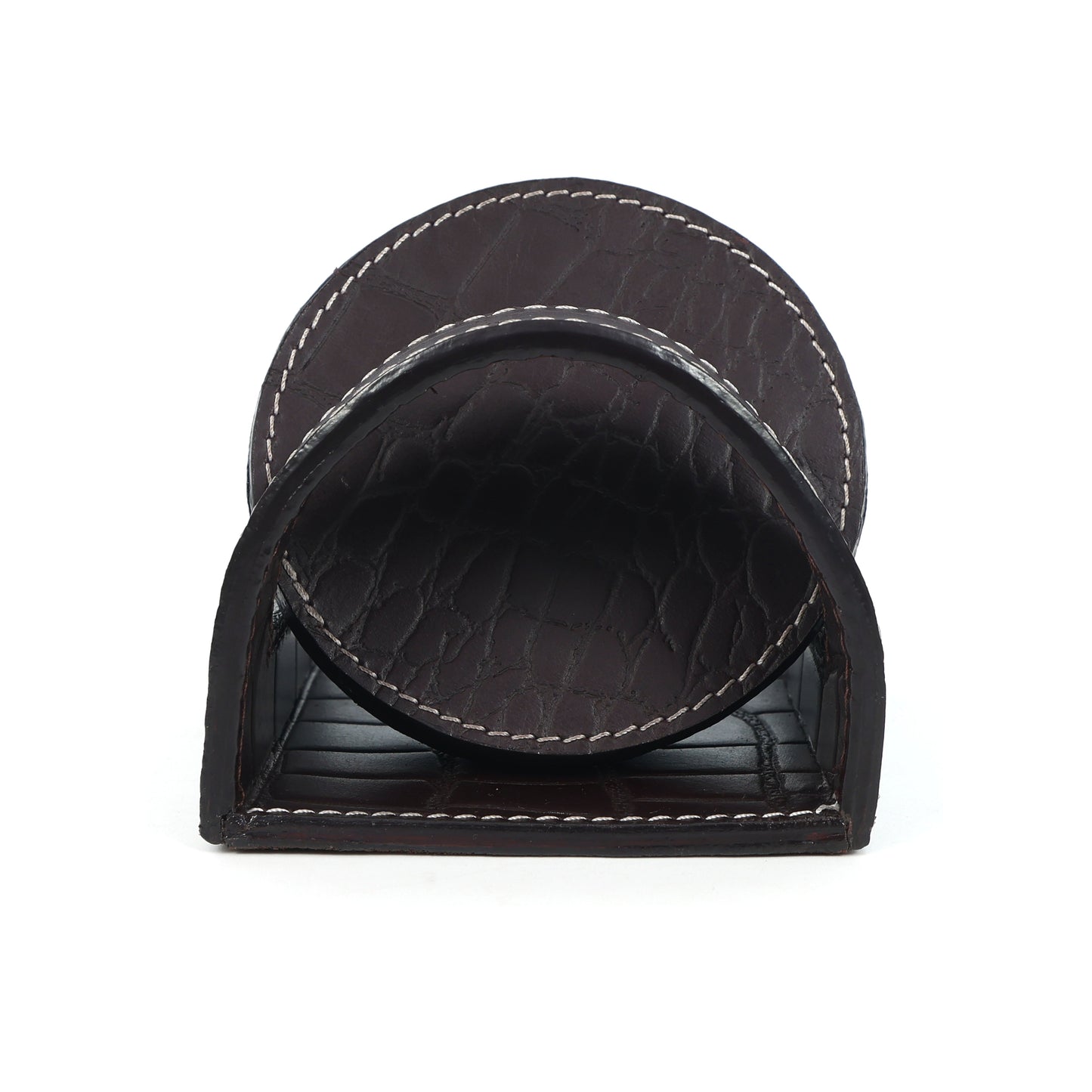 Elegant Leather Coasters for Office Use – Stylish & Durable Desk Accessory  Art: LC-03 Pack of 25