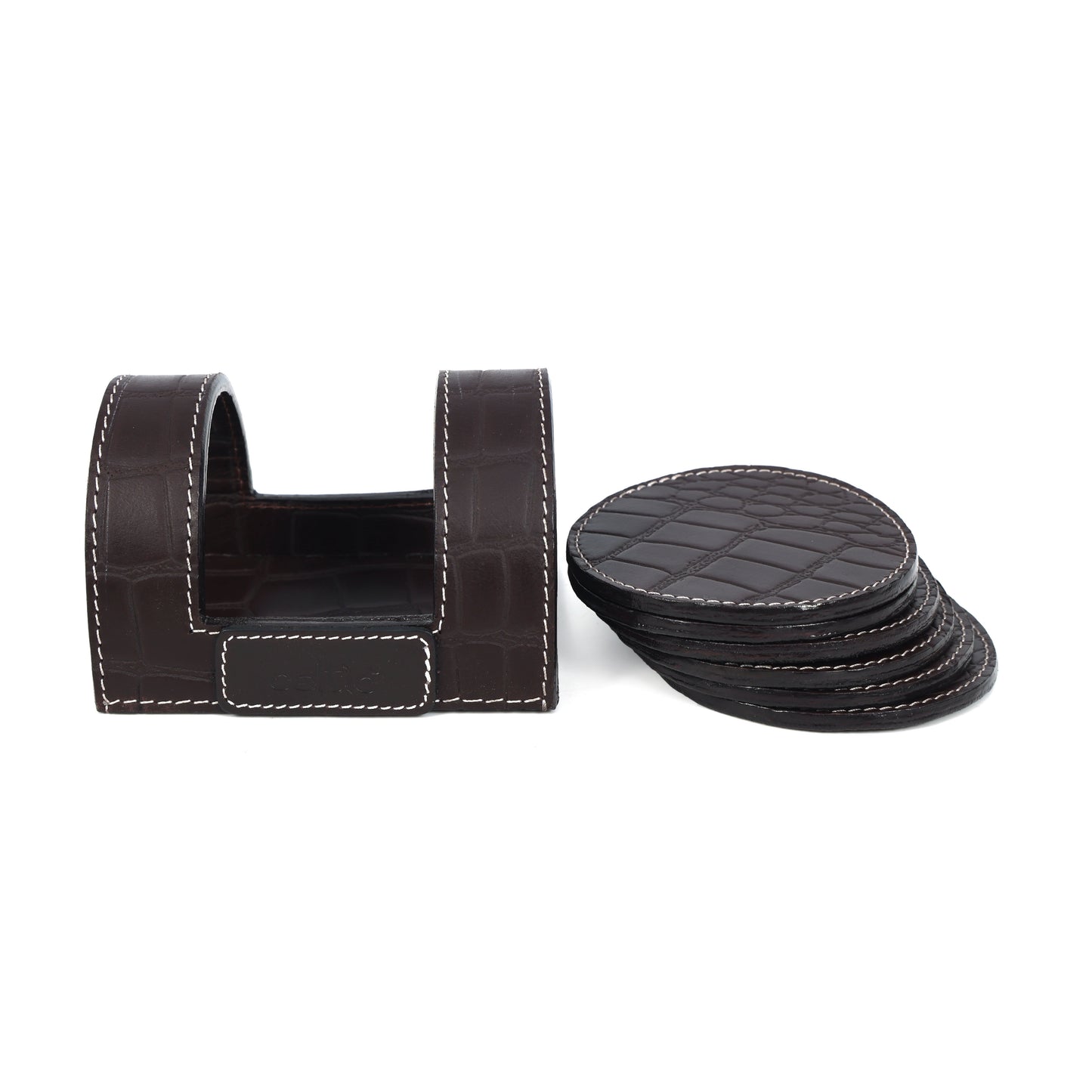 Elegant Leather Coasters for Office Use – Stylish & Durable Desk Accessory  Art: LC-03 Pack of 25