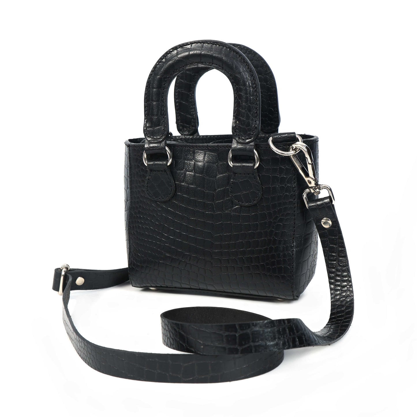 Stylish Leather Croco Print Sling Bag – Chic & Versatile. BG-1621 Pack of 25