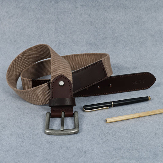 Premium Leather Belt with Webbing – 35mm Wide. LB-831 Pack of 50