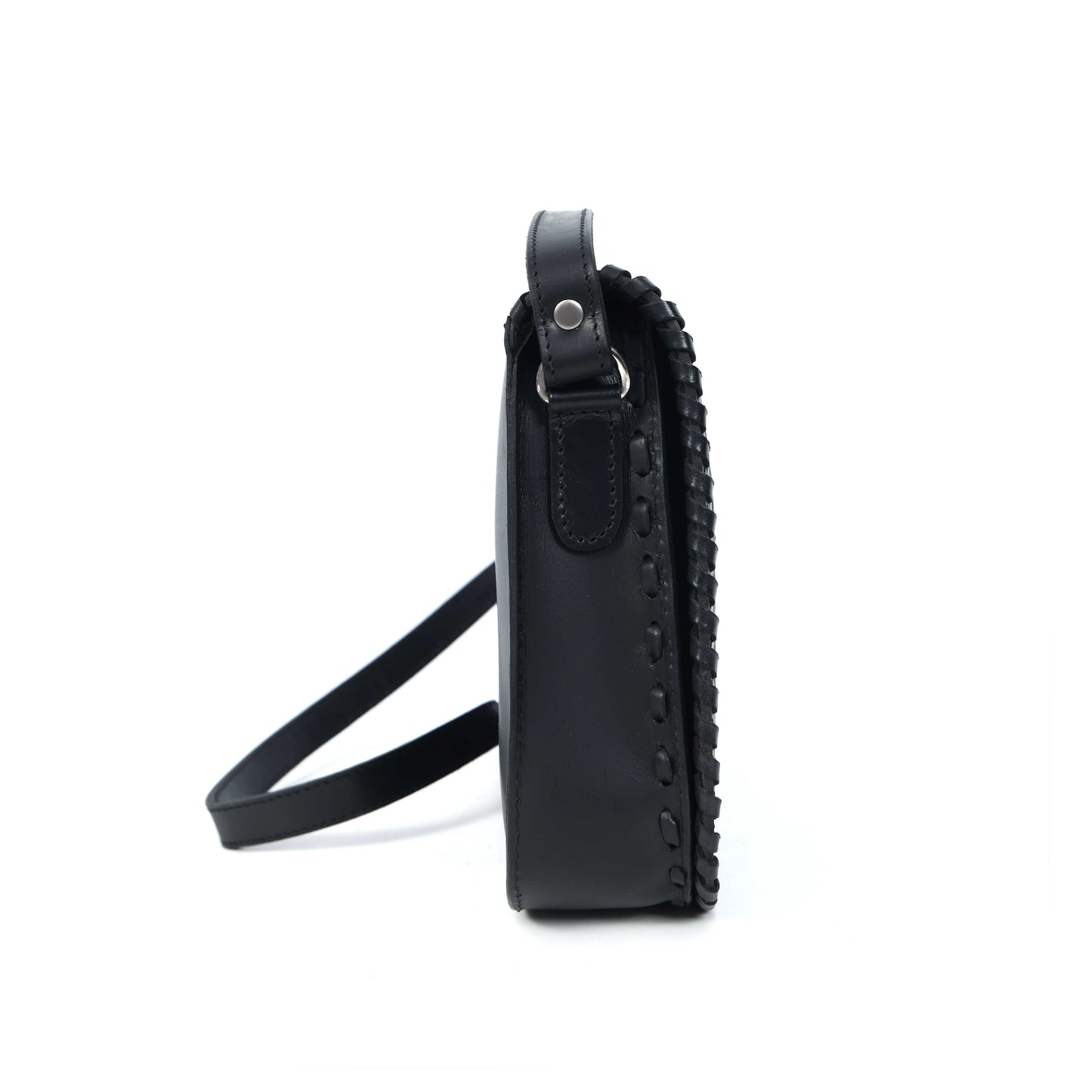 Hand-Carved Leather Sling Bag – Artisan Craftsmanship & Timeless Style. BG-1615 Pack of 25