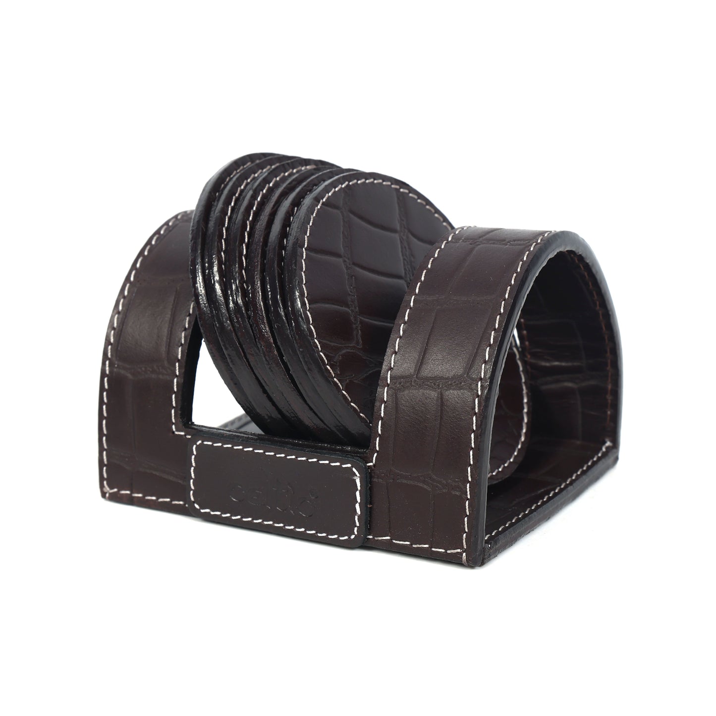 Elegant Leather Coasters for Office Use – Stylish & Durable Desk Accessory  Art: LC-03 Pack of 25