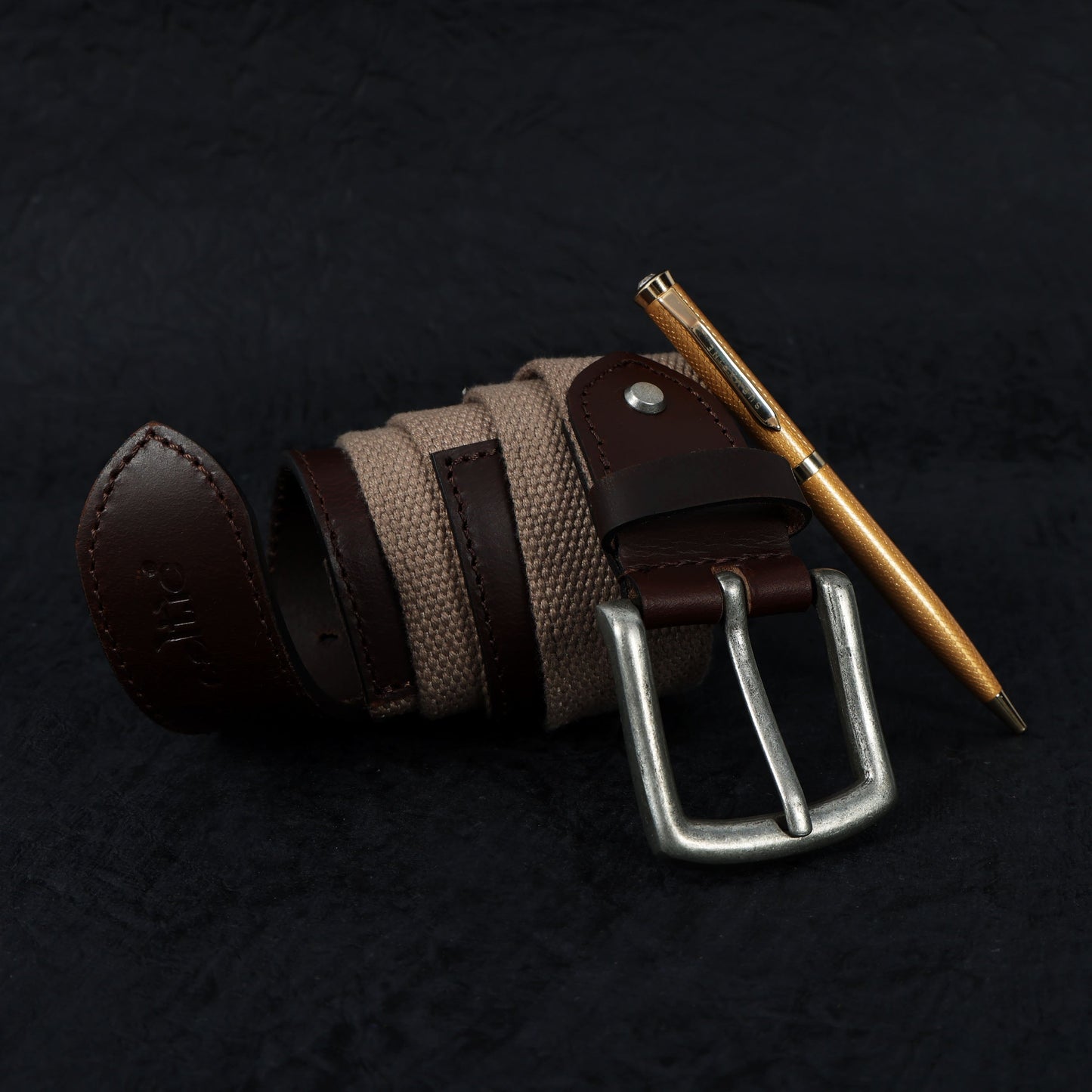 Premium Leather Belt with Webbing – 35mm Wide. LB-831 Pack of 50