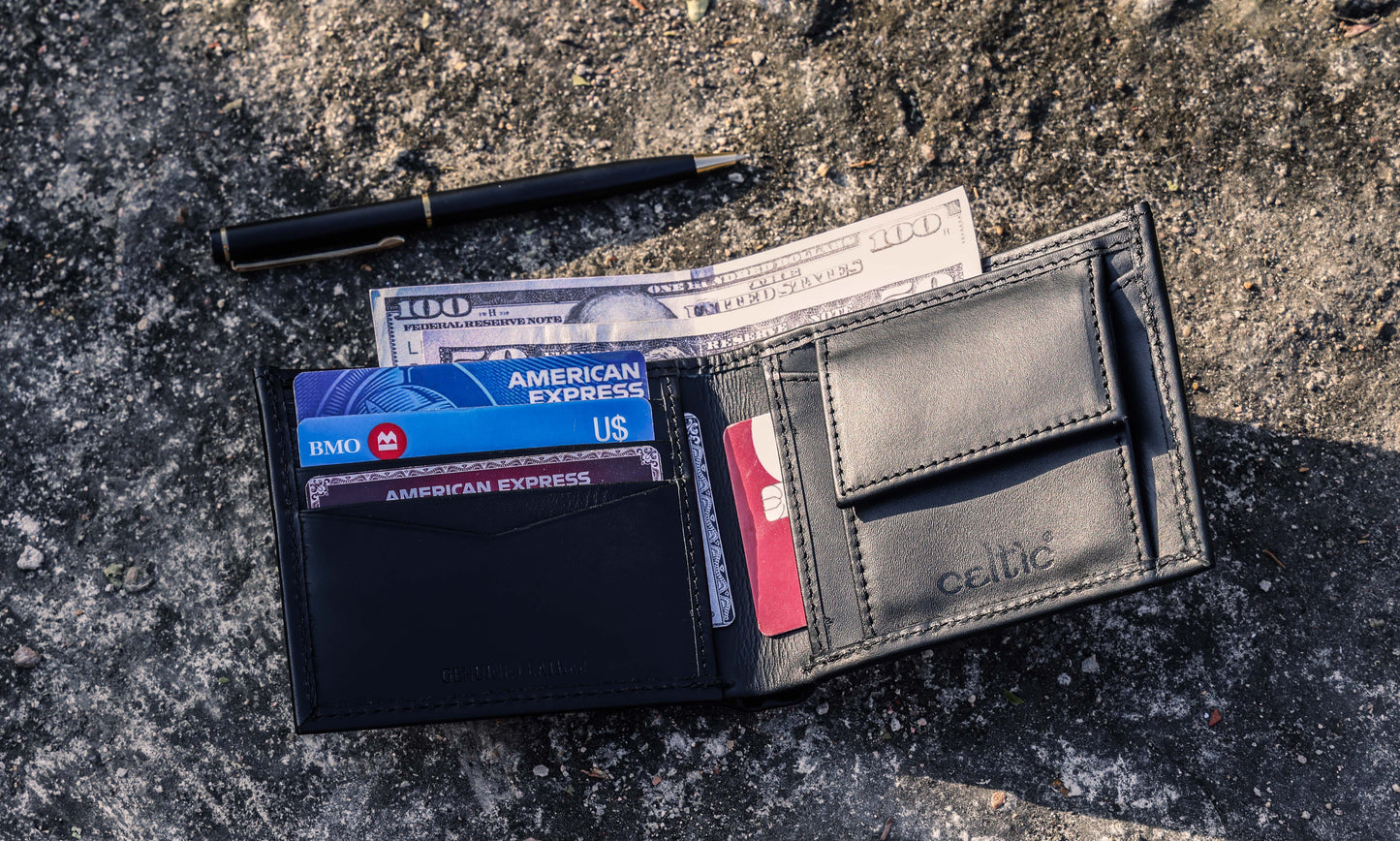 Premium Leather Wallet, Art:- LA-1414 Pack of 50