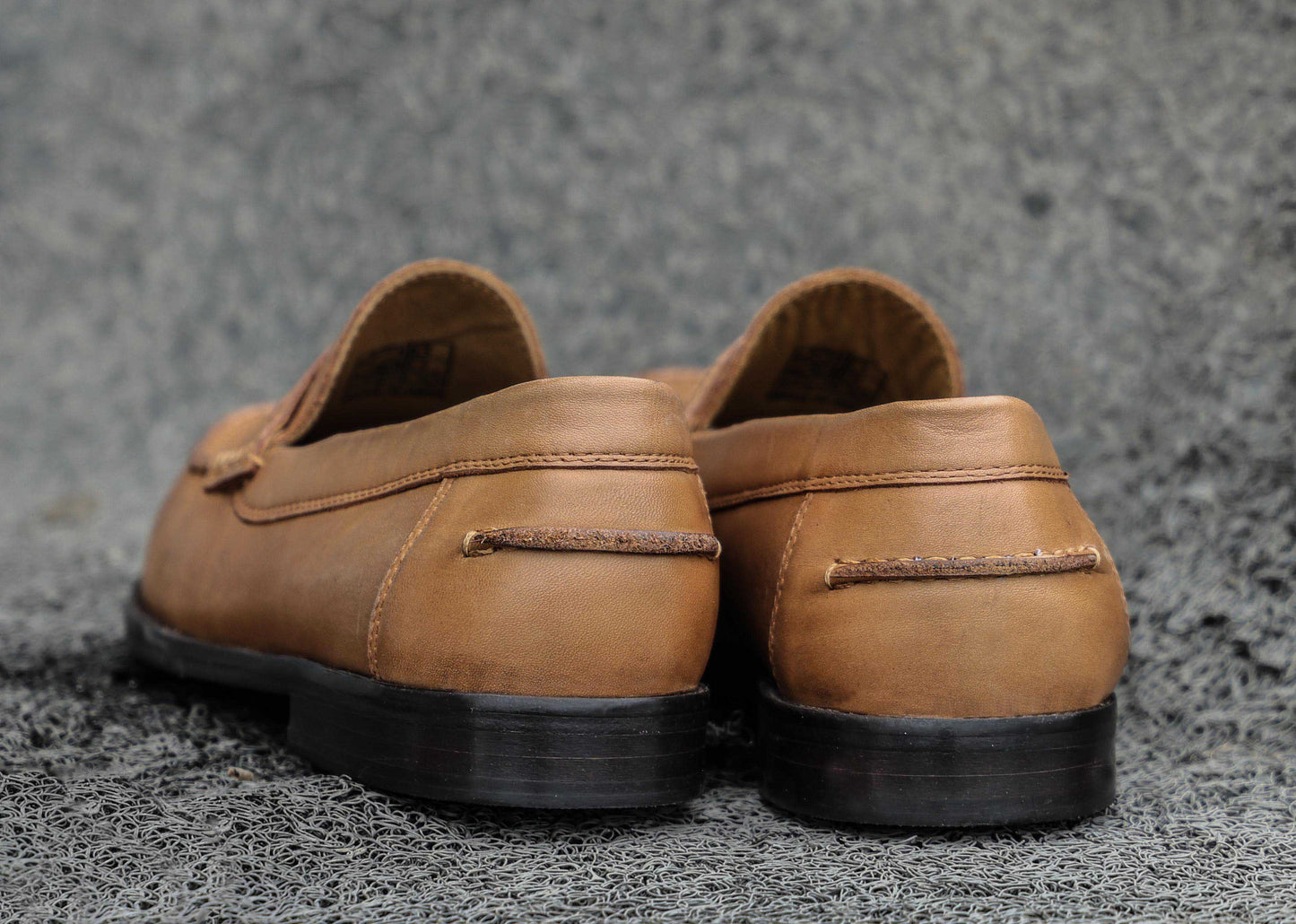 Premium Tan Leather Shoes, Art: LS-1102 Pack of 25