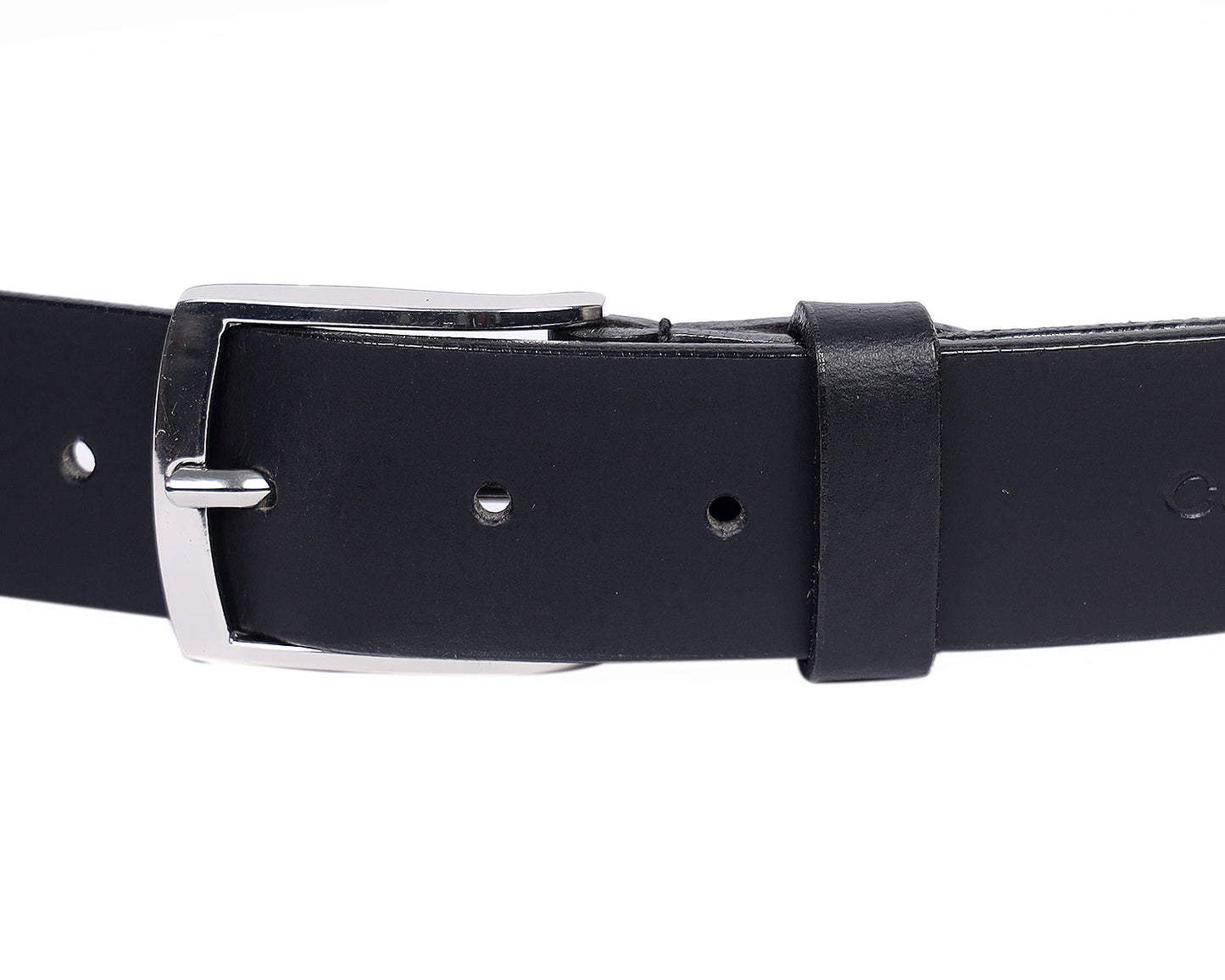 35MM Black Premium Leather Belt, Art: LB-745 Pack of 50