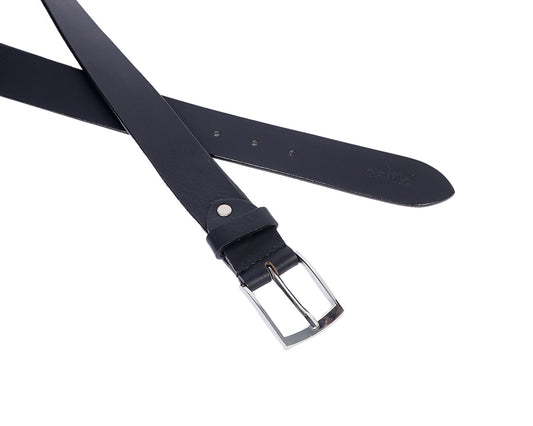 35MM Black Premium Leather Belt, Art: LB-745 Pack of 50