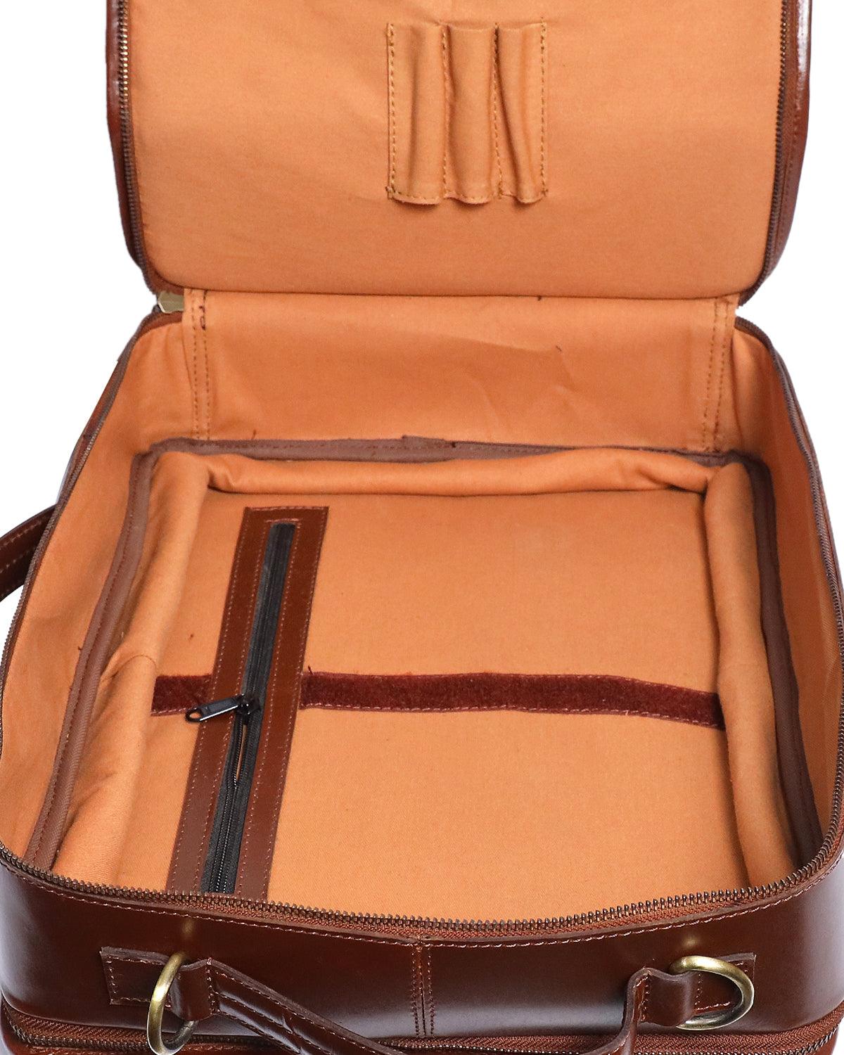 Brown Color Pure Leather Camera Bag with DSLR case for Professional use, Art: BG-1465 Pack of 25