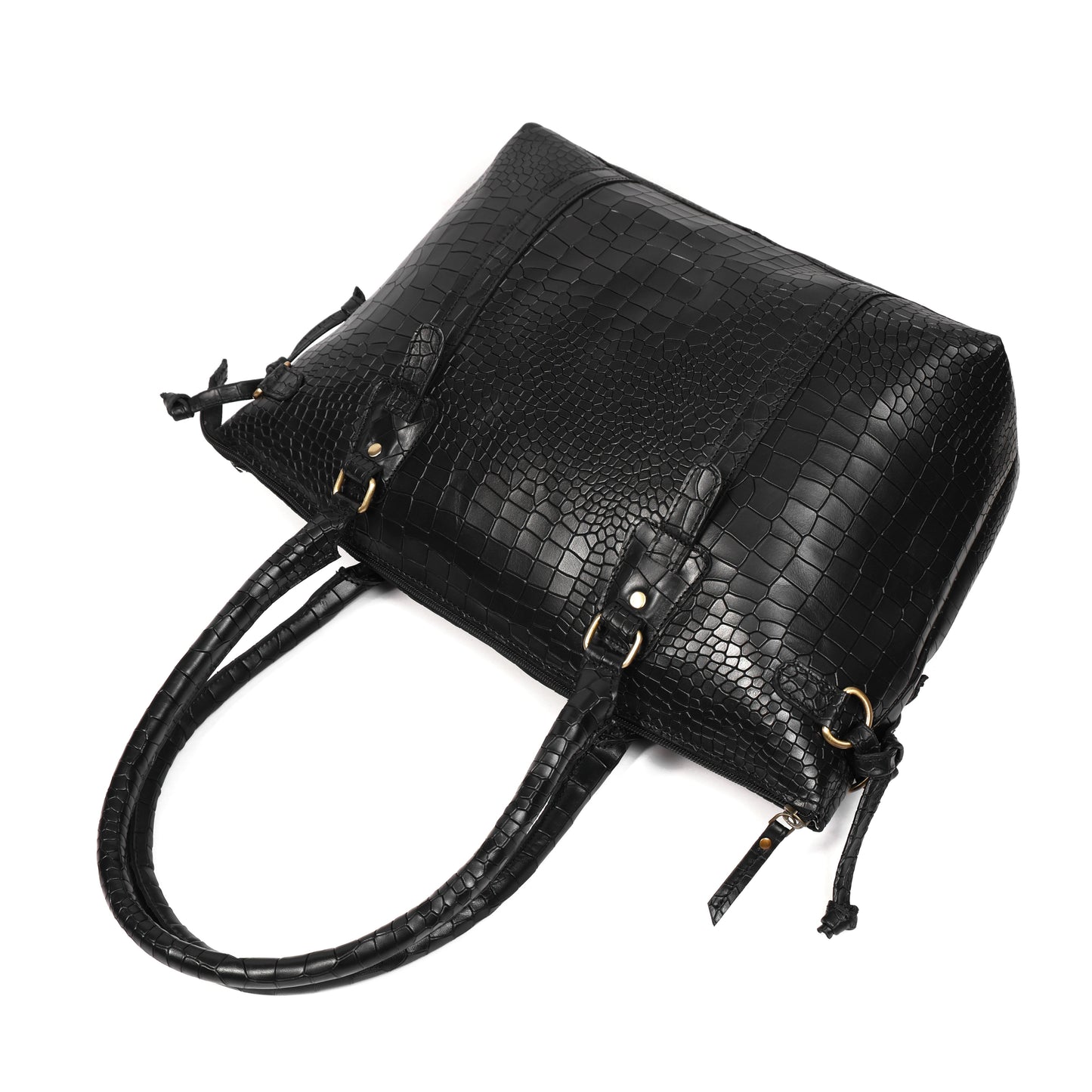Elevate Your Style with our stylish Leather Accent Tote Bag. Art: BG-1599 Pack of 25