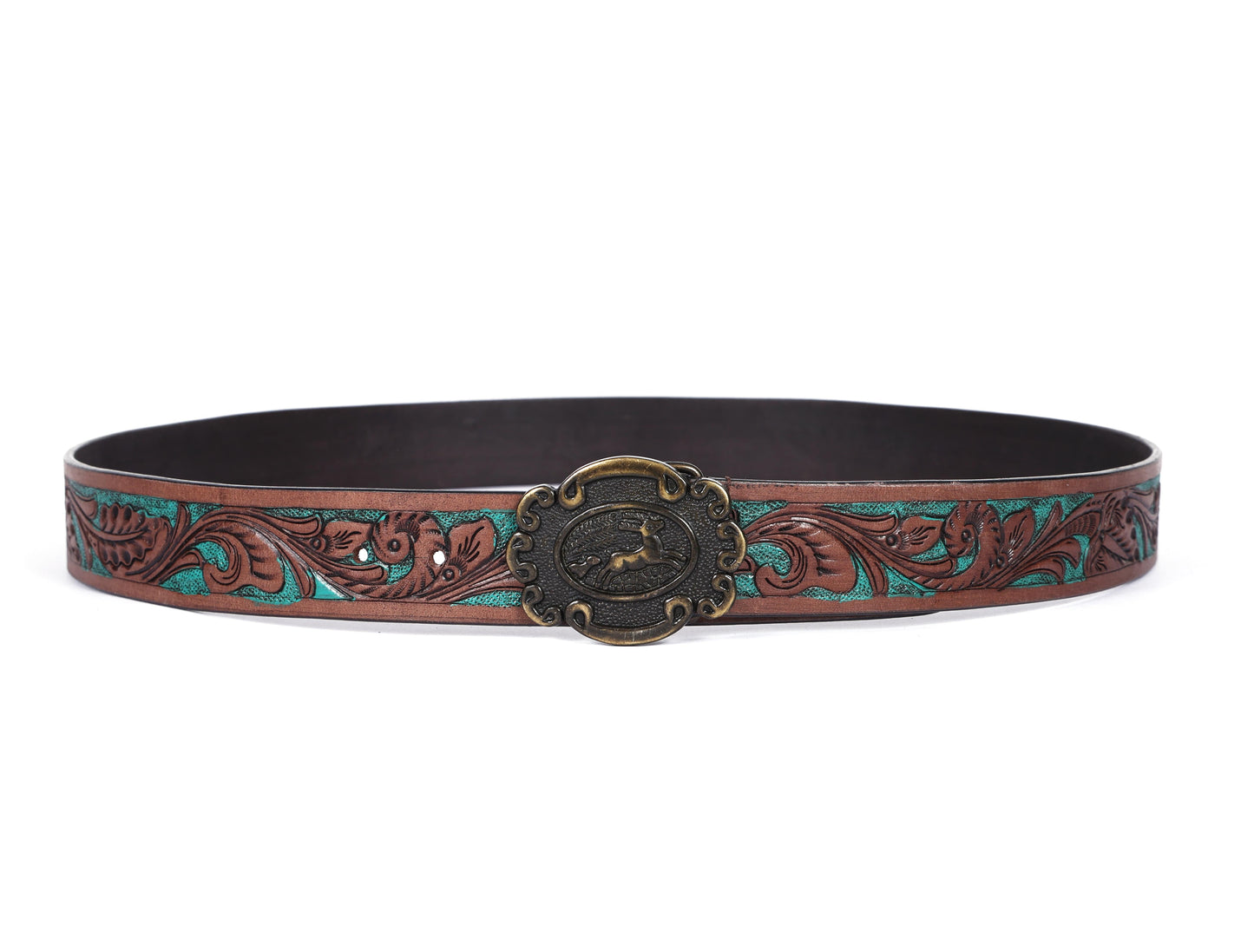 "Crafted Elegance: Hand-Carved Leather Belts Redefining Style" Art: LB-810 Pack of 50