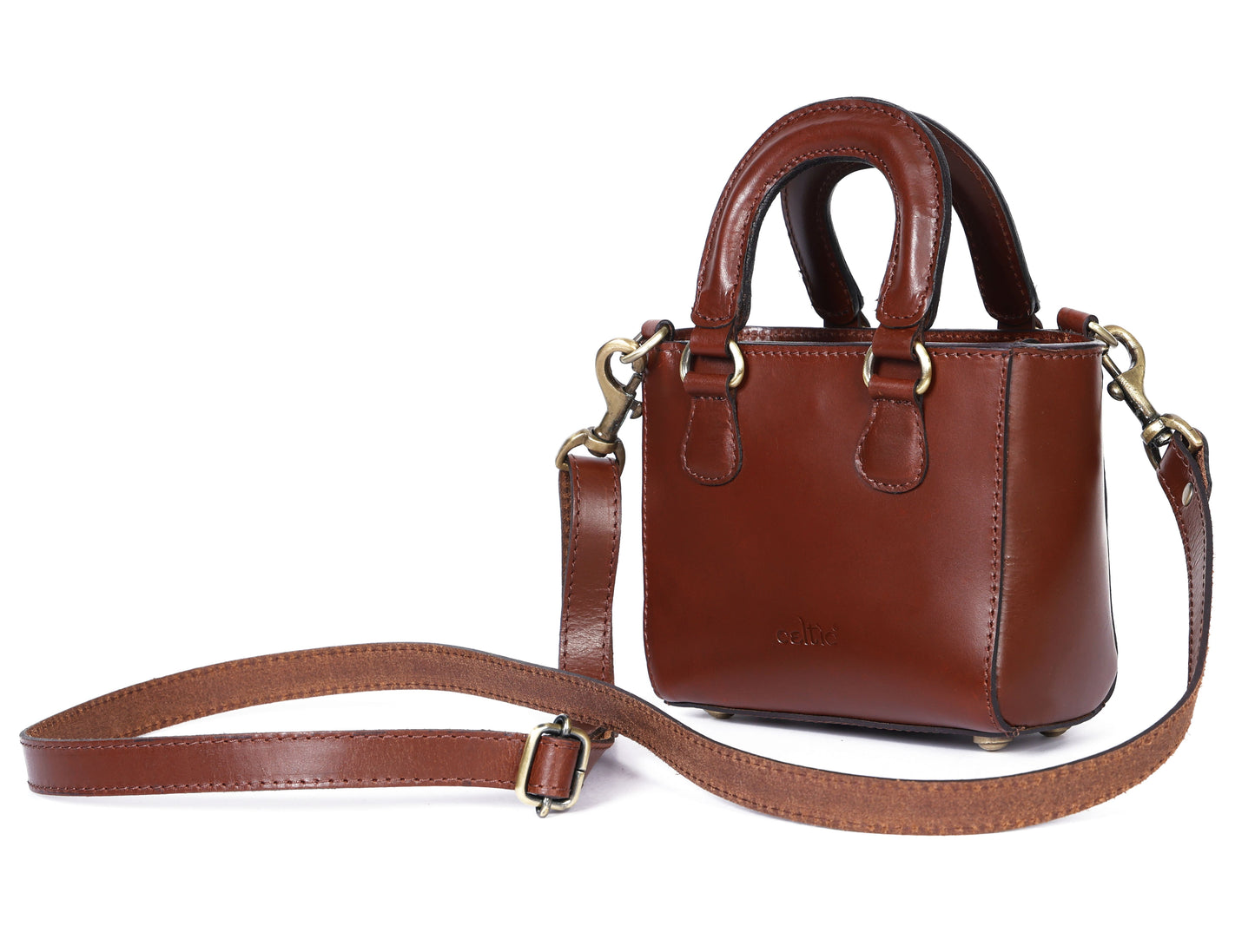 Brown&Black Leather Sling Bag: Elevate Your Urban Style, Art: BG-1569 Pack of 25