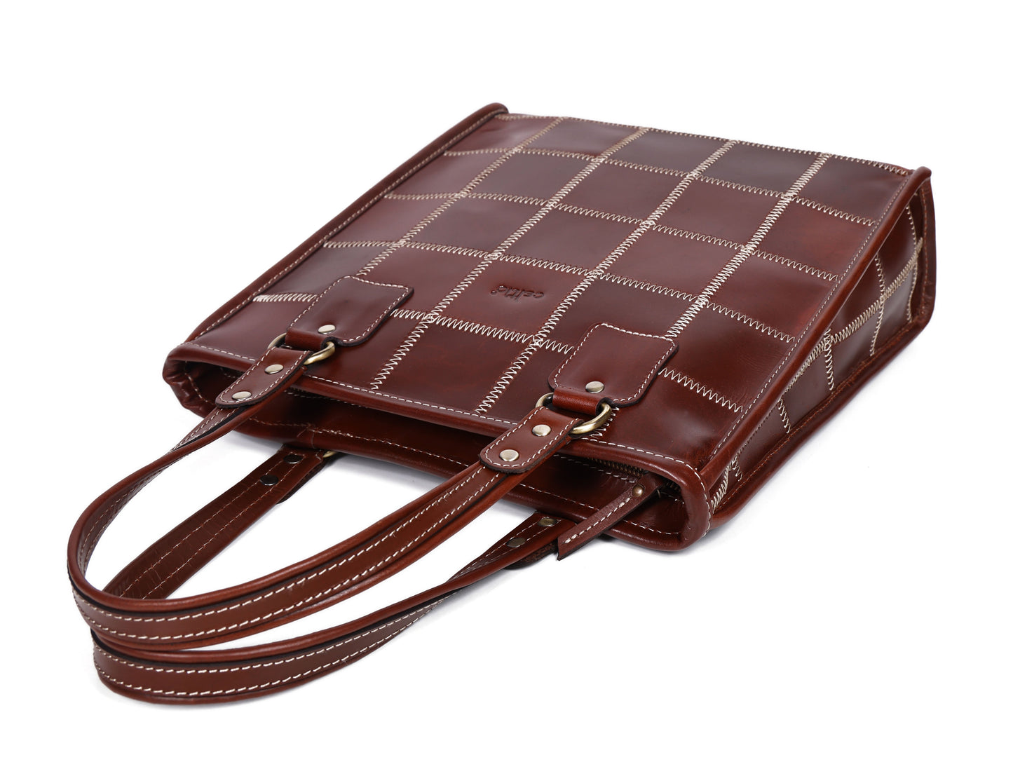 "Earthy Elegance: Elevate Your Style with Our Versatile Brown Tote Bag" Art: BG-1529-Z Pack of 25