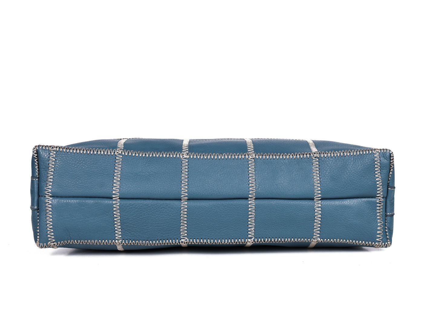 "Chic Blue Tote: Elevate Your Style with Trendy Leather Accents."  Art: BG-1518-Z Pack of 25