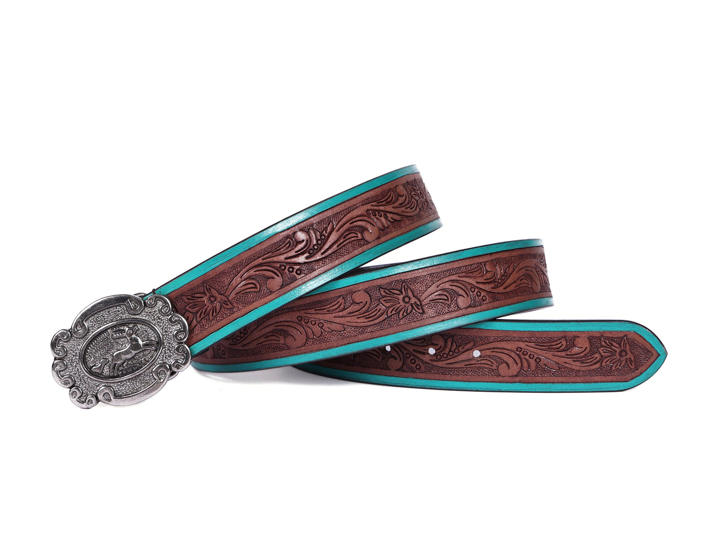 "Artisanal Flair: Hand-Carved Leather Belts Redefining Style" Art: LB-814 Pack of 50