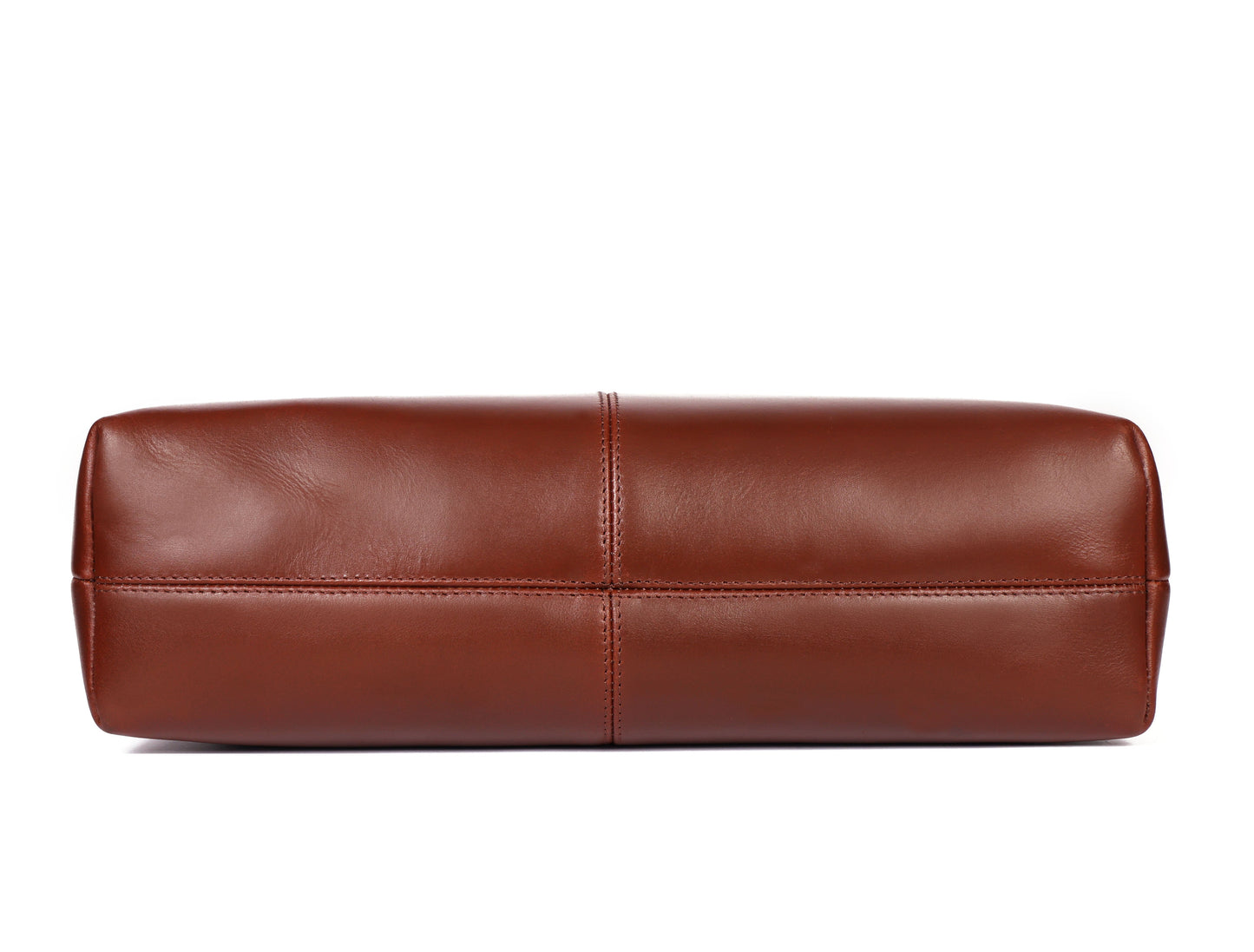 Classic Brown Leather Tote Bag - Elegance Meets Functionality.  Art: BG-1750 Pack of 25