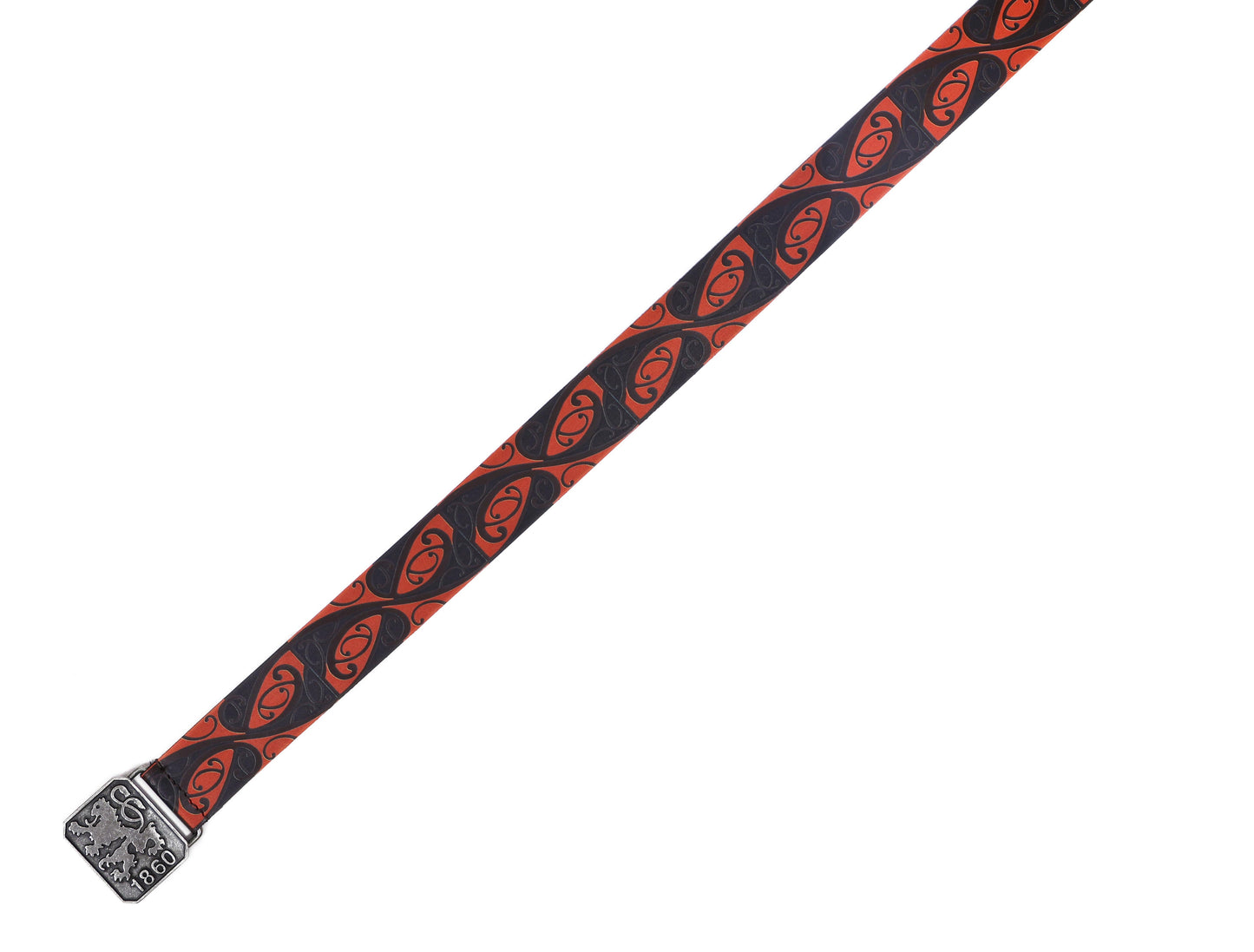 "Bold & Bright: Leather Orange Printing Belts for Statement Style" Art: LB-820 Pack of 50