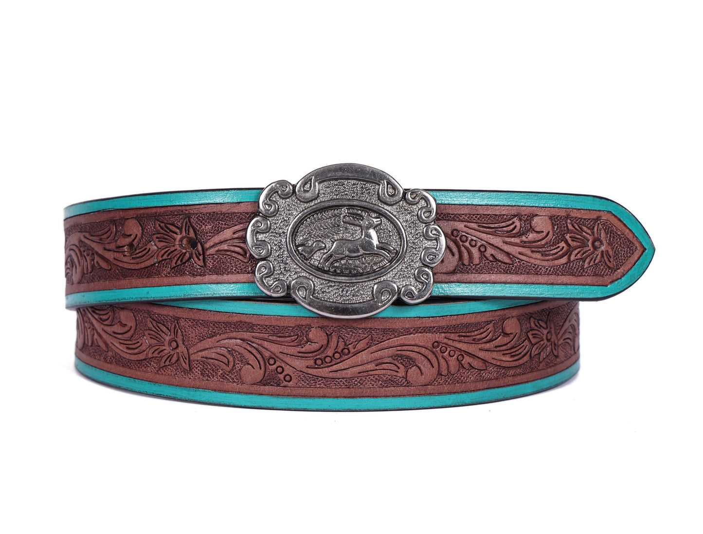 "Artisanal Flair: Hand-Carved Leather Belts Redefining Style" Art: LB-814 Pack of 50