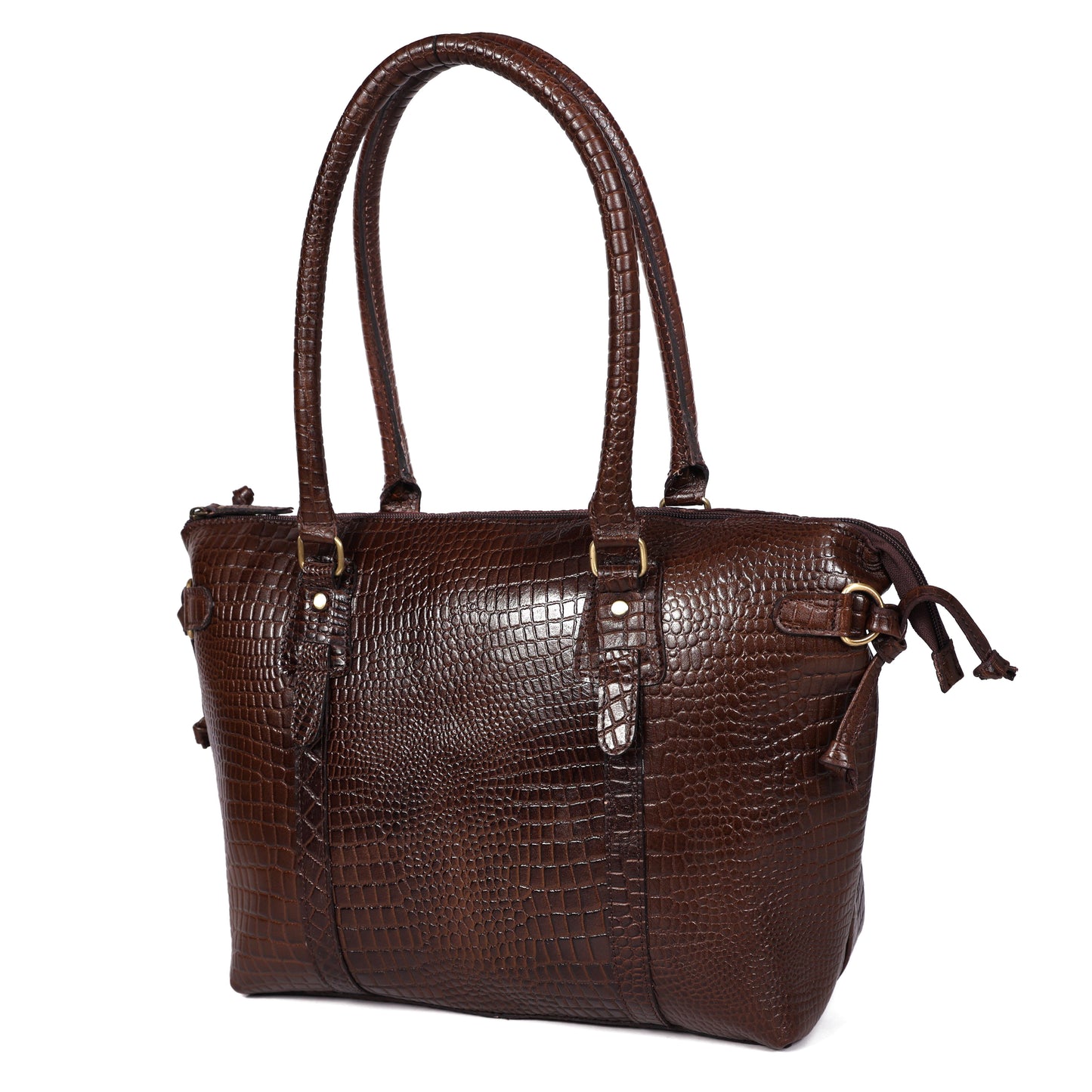 Elevate Your Style with our stylish Leather Accent Tote Bag. Art: BG-1599 Pack of 25