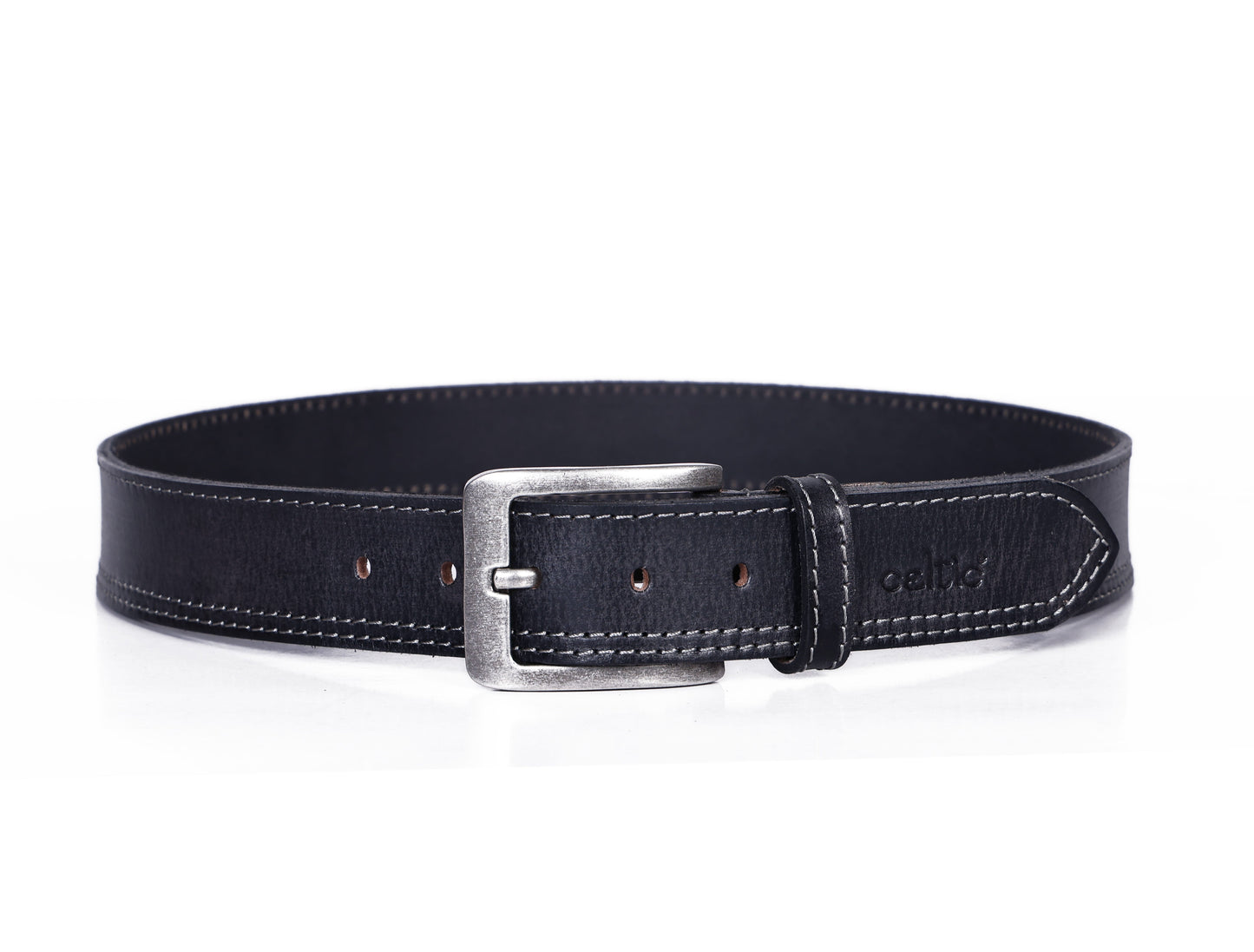 Vintage Black Premium Leather Belt,  Art: LB-827 Pack of 50