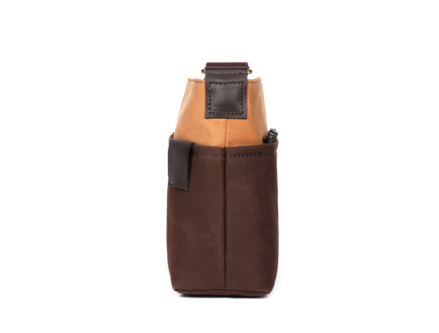 Brown and Tan Canvas Sling Bag - A Stylish and Functional Companion, Art: BG-1745 Pack of 50