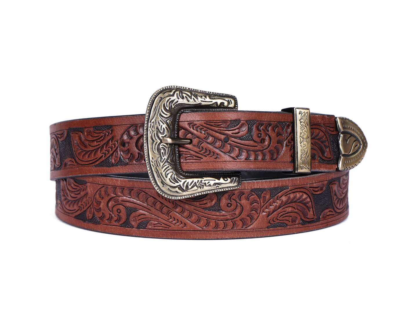 "Artisanal Mastery: Hand-Carved Leather Belts for Timeless Style" Art: LB-811 Pack of 50