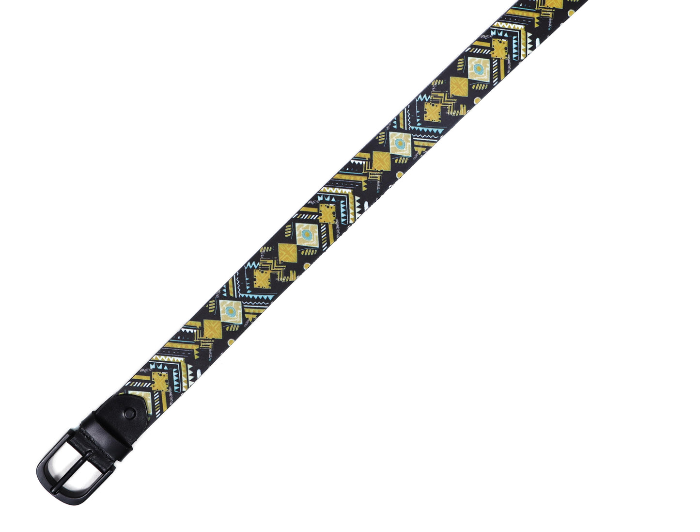 "Vibrant Chic: Stand Out with Leather Yellow Printing Belts" Art: LB-819 Pack of 50