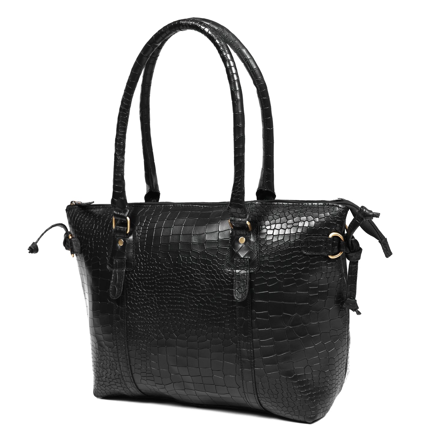 Elevate Your Style with our stylish Leather Accent Tote Bag. Art: BG-1599 Pack of 25
