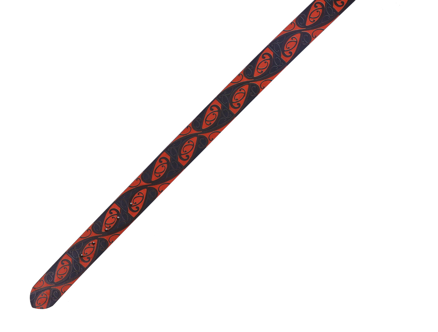 "Bold & Bright: Leather Orange Printing Belts for Statement Style" Art: LB-820 Pack of 50