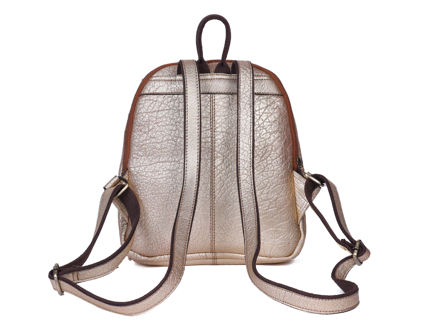 Elevate Your Style with Our Premium Brown Leather Backpack. Art: BG-1383 Pack of 25