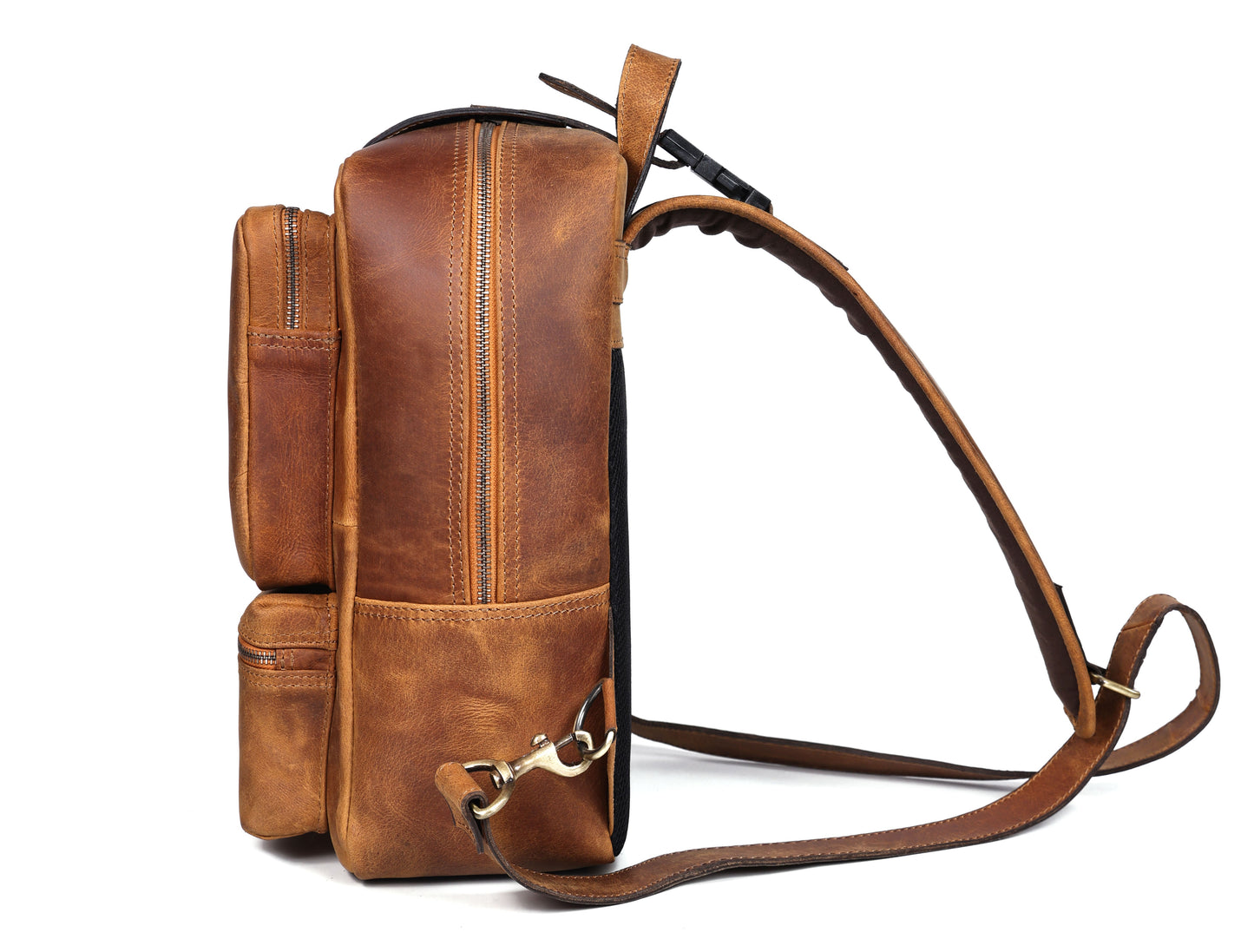 Premium Brown Leather Crossbody Bag, Art: BG-1616 Pack of 25