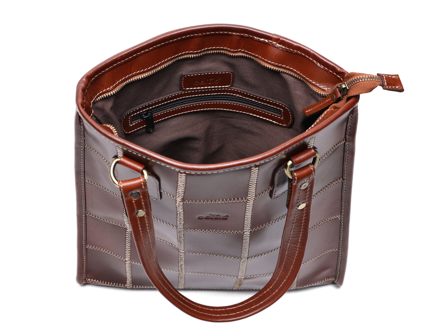 "Earthy Elegance: Elevate Your Style with Our Versatile Brown Tote Bag" Art: BG-1529-Z Pack of 25