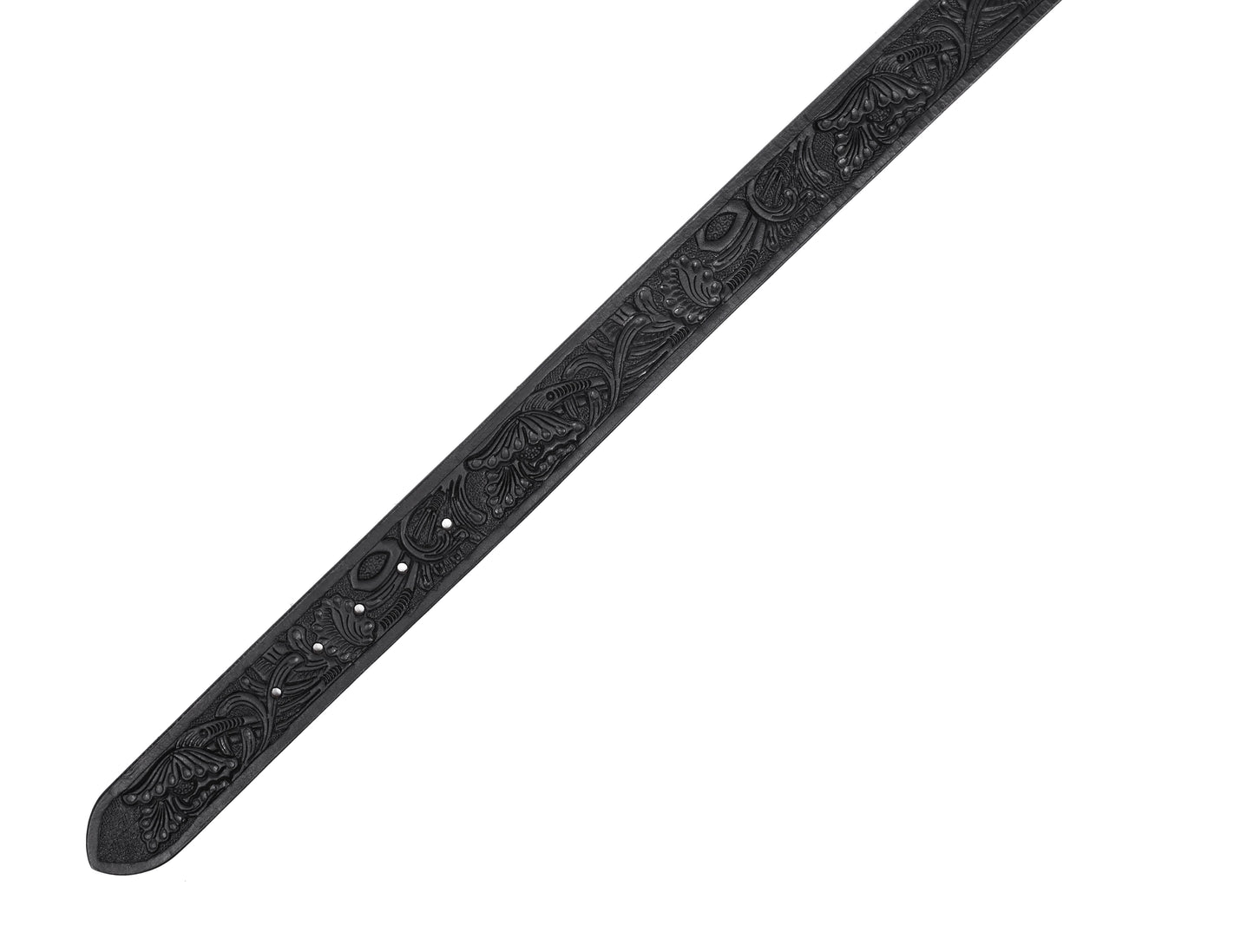 "Sophisticated Craftsmanship: Hand-Carved Black Leather Belts" Art: LB-815 Pack of 50