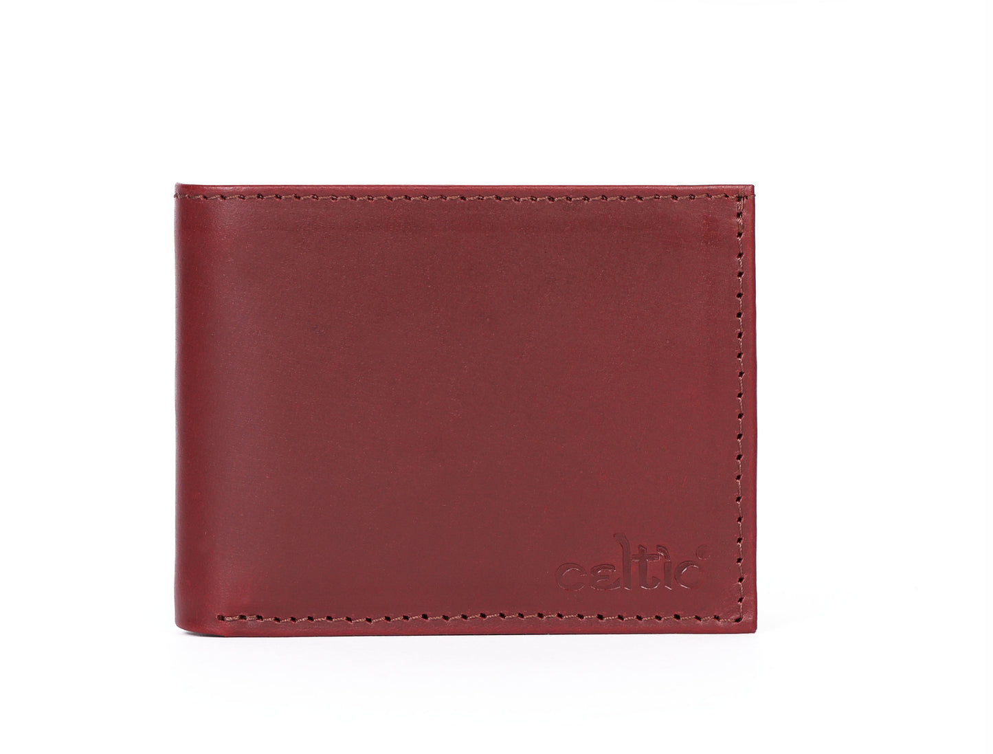 Burgundy Handmade Leather Wallet - Unique Elegance Crafted by Hand, Art:- LA-1411 Pack of 50
