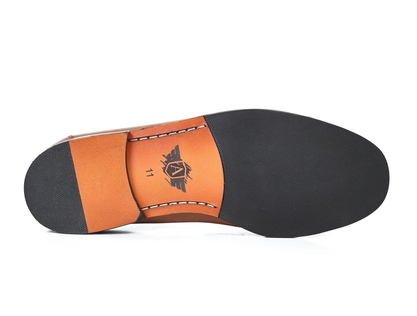 Premium Tan Leather Shoes, Art: LS-1102 Pack of 25