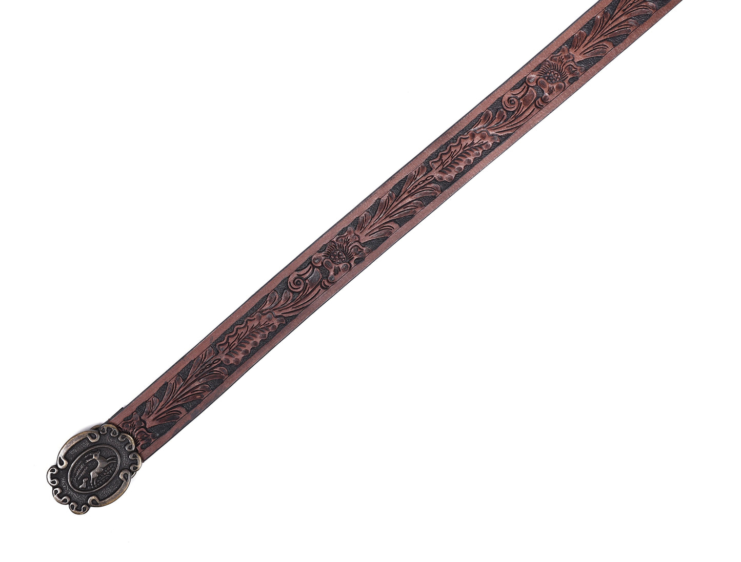 "Hand-Carved Leather Belts: Timeless Elegance"  Art: LB-809 Pack of 50