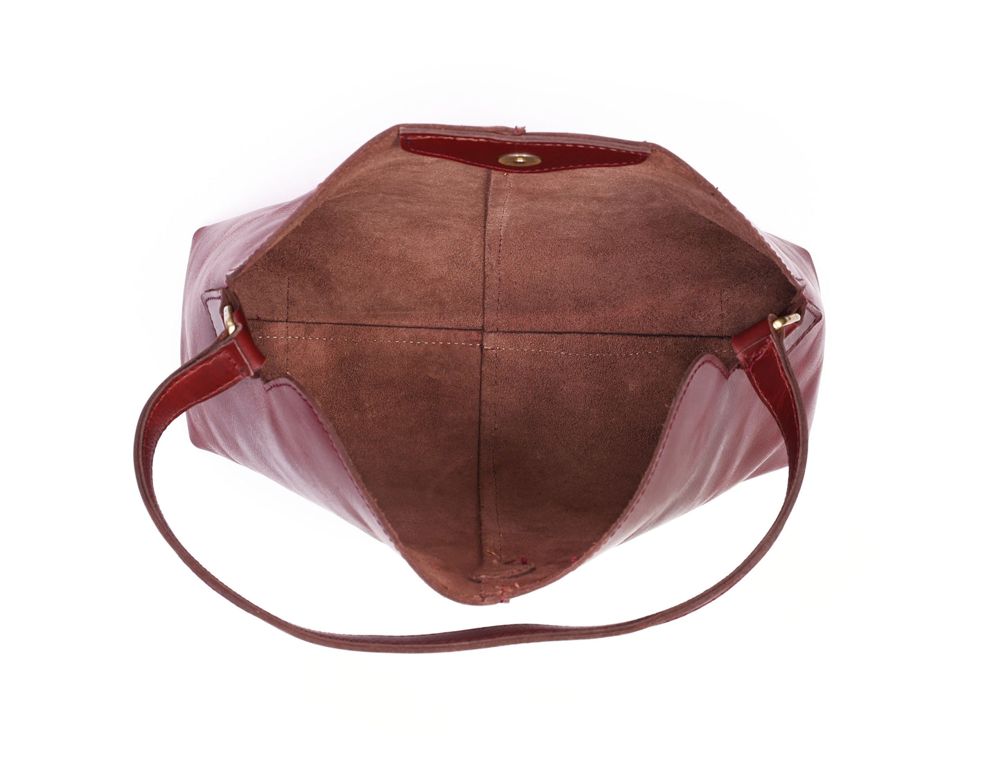 Exquisite Burgundy Leather Sling Bag, Art: BG-1744 Pack of 25