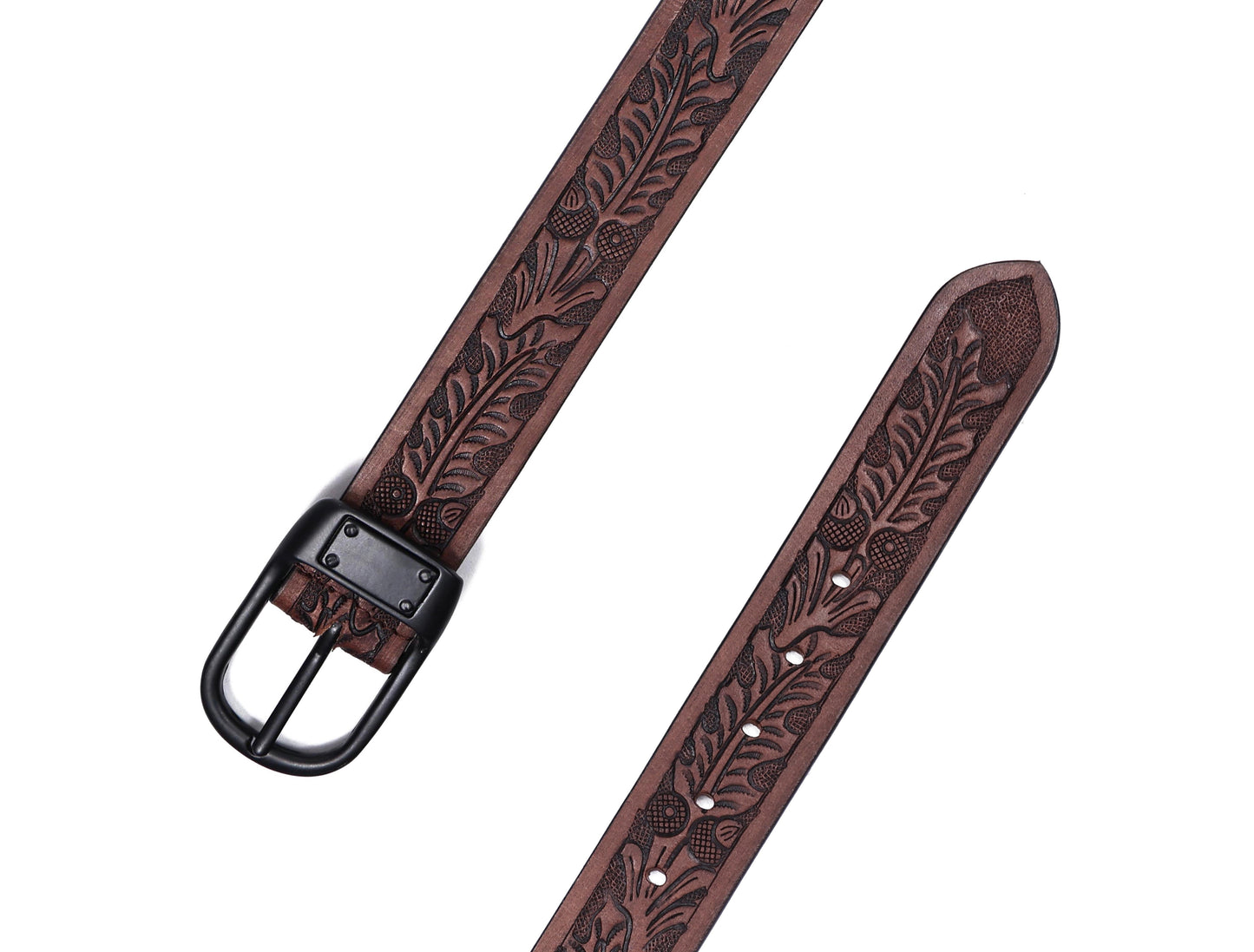 "Artisanal Elegance: Hand-Carved Leather Belts for Timeless Appeal" Art: LB-812 Pack of 50