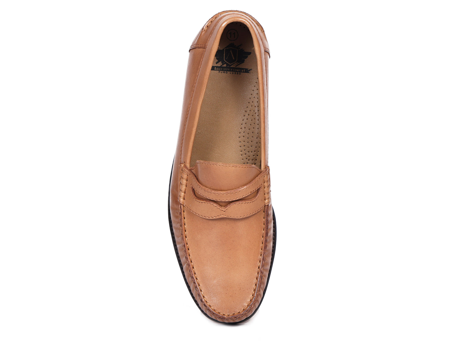 Premium Tan Leather Shoes, Art: LS-1102 Pack of 25