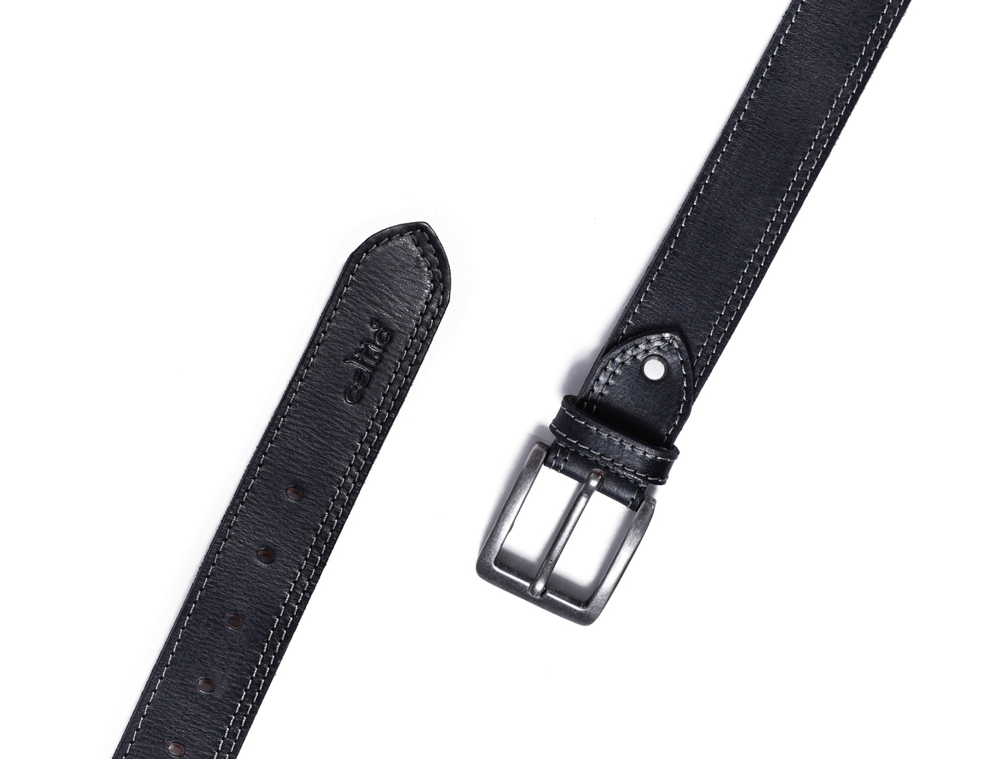 Vintage Black Premium Leather Belt,  Art: LB-827 Pack of 50