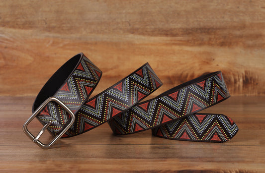 "Personalized Chic: Leather Printing Belts Redefining Style" Art: LB-817 Pack of 50