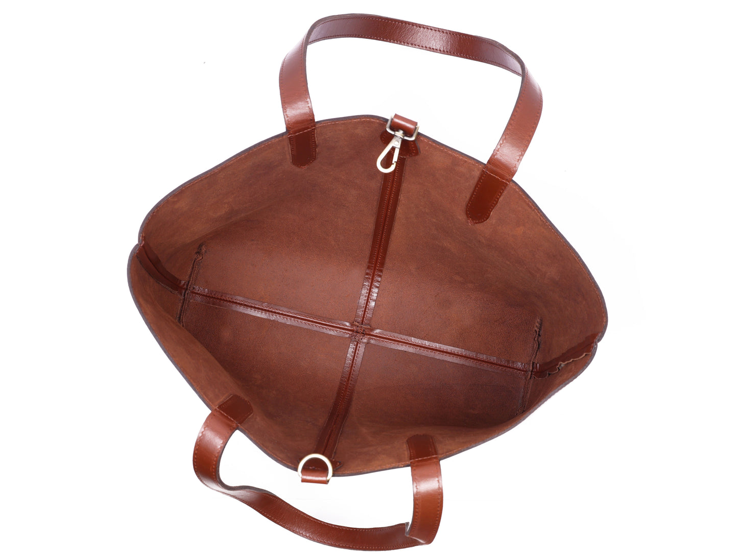 Classic Brown Leather Tote Bag - Elegance Meets Functionality.  Art: BG-1750 Pack of 25